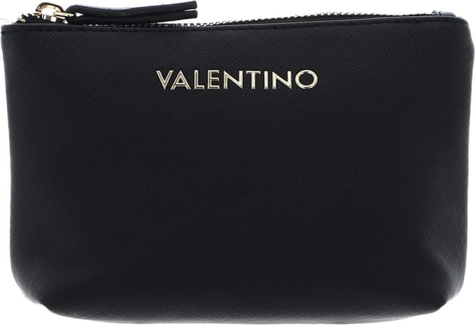 VALENTINO Toilettas Zero Re Soft Cosmetic Case Nero Zwart