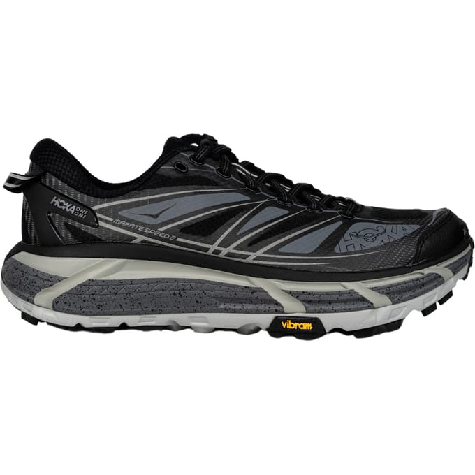 Hoka Mafate Speed Sneakers Heren - Zwart - Maat 42 - Mesh/Synthetisch