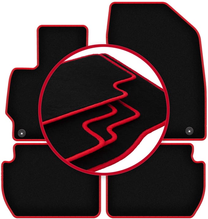 CARLUX-RED automatten voor: Mitsubishi Outlander II crossover (2006-2013)