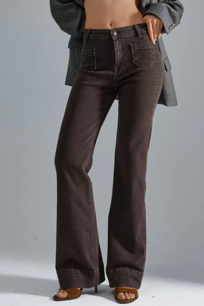 Hoge Taille Flared Jeans