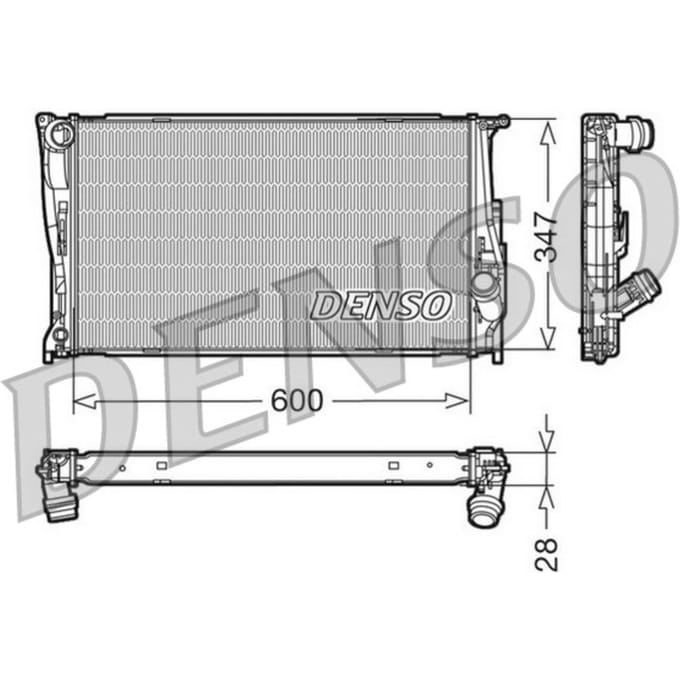 Radiator, motorkoeling DENSO DRM05111