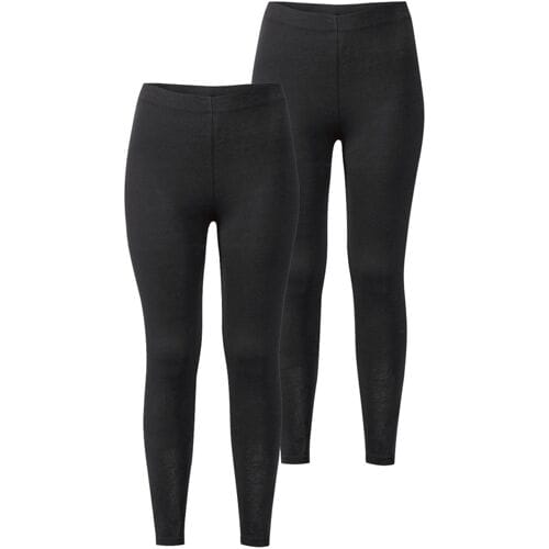 ESMARA 2 dames leggings (Zwart, S (36/38))