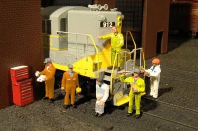 Schaalmodel Figuren Set voor Modelspoorbaan 0 (6 Stuks)