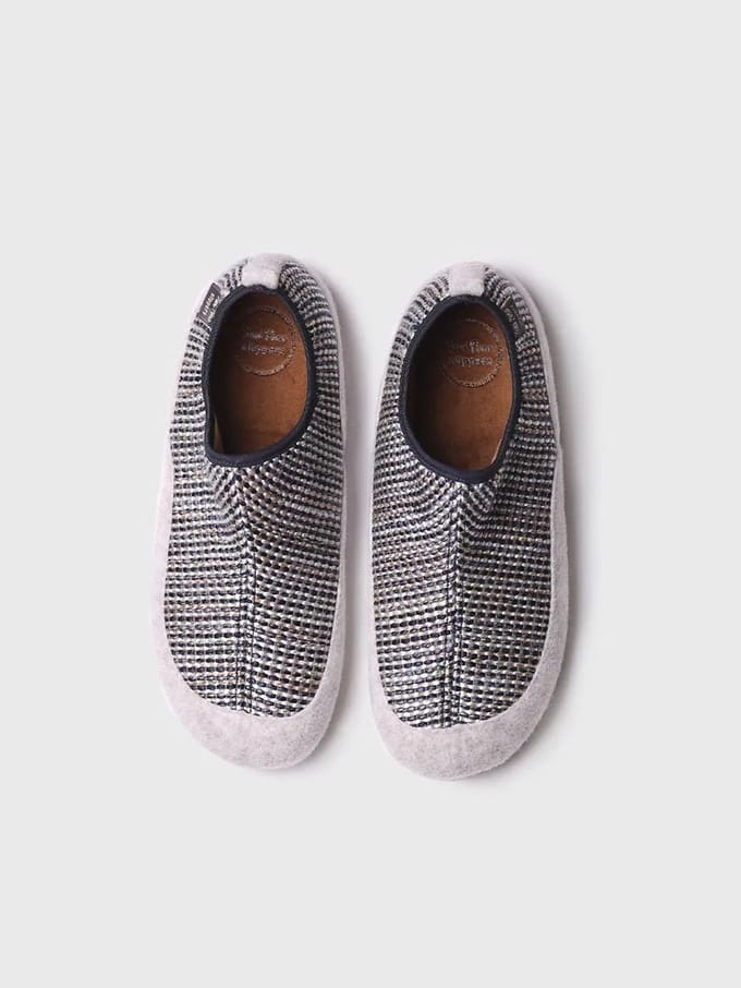 Herenslippers van stof en vilt | NIL-DS