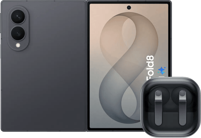 Samsung Galaxy Z Fold 8 512GB Zwart 5G + Samsung Galaxy Buds4 Pro Zwart