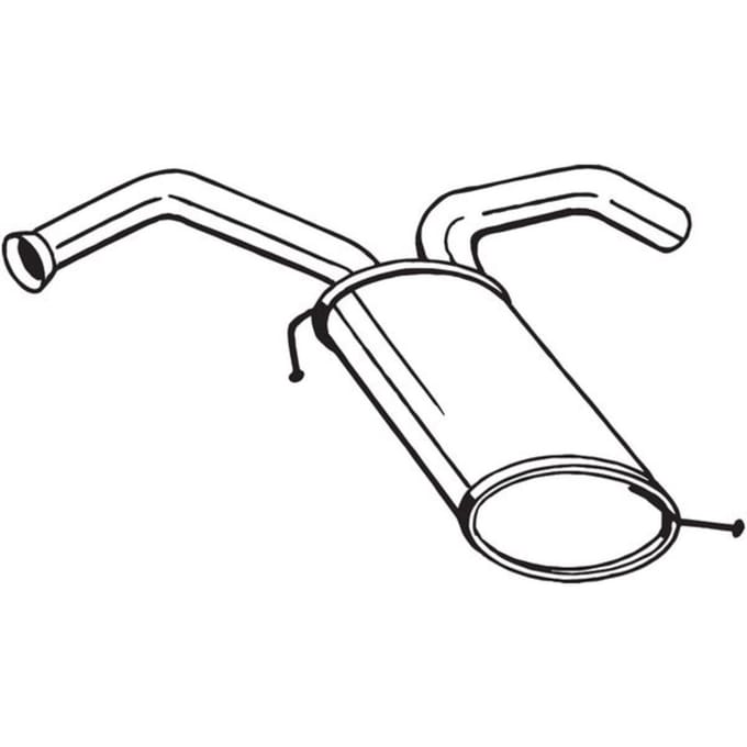 Geluiddemper achter BOSAL 169-075
