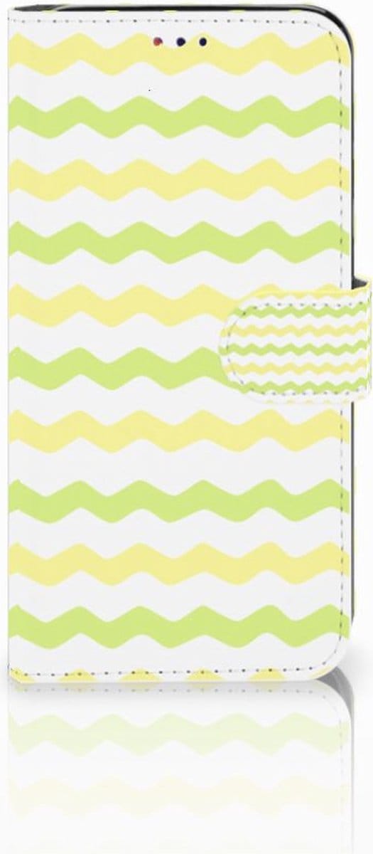Samsung Galaxy A10 Telefoon Hoesje Waves Yellow