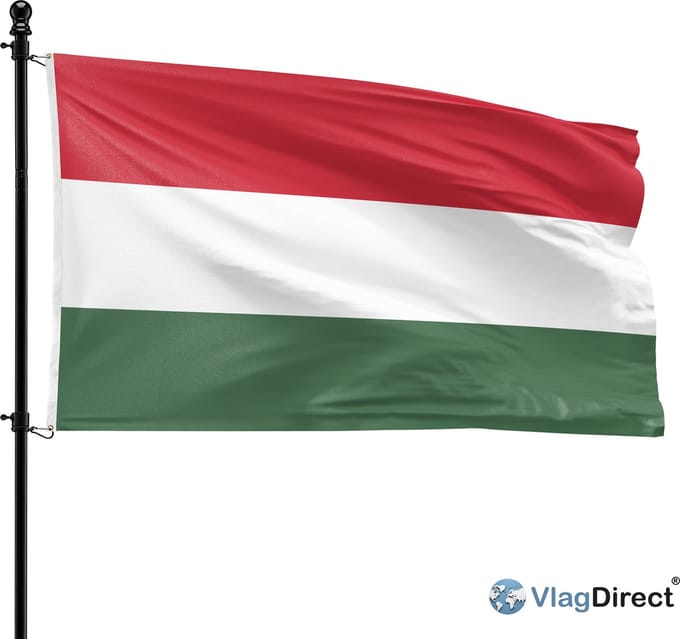 VlagDirect - Hongaarse vlag - Hongarije vlag - 90 x 150 cm.