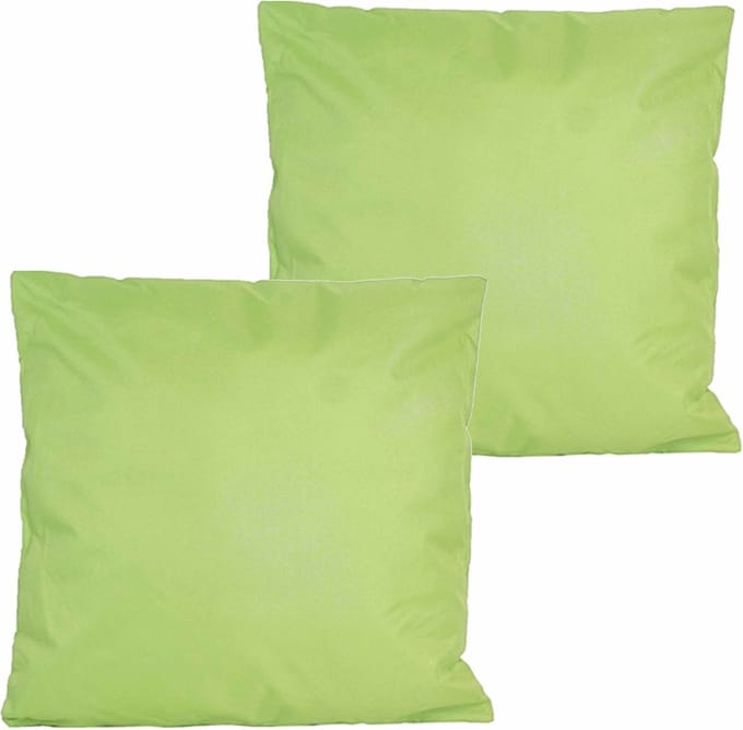 Anna's collection buitenkussens - 2x - groen - 60 x 60 cm - binnen/buiten