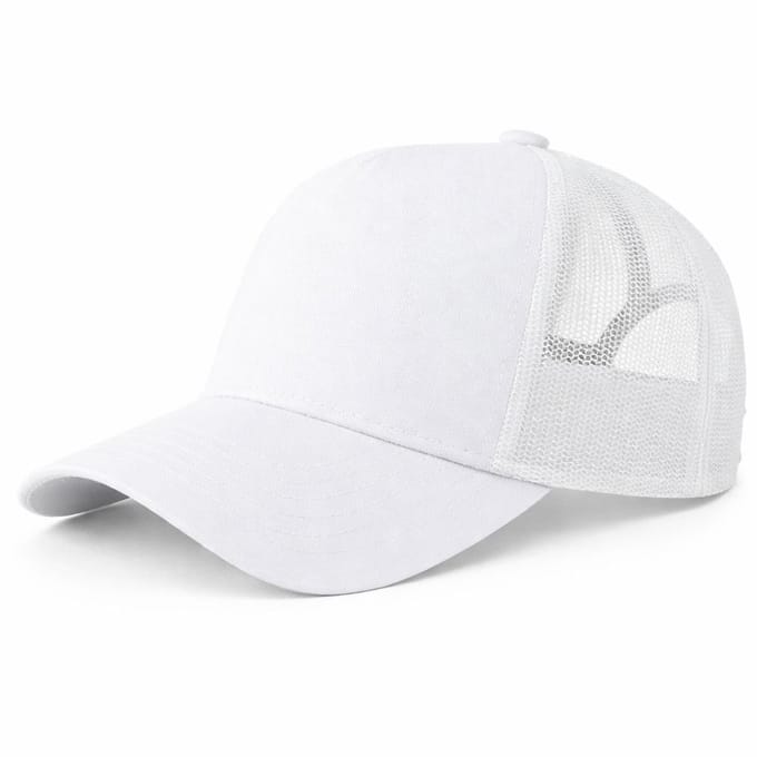 Trucker Cap – Frontier - Mesh Baseball Pet – Verstelbaar – Unisex – Ademend – Casual & Outdoor – Wit