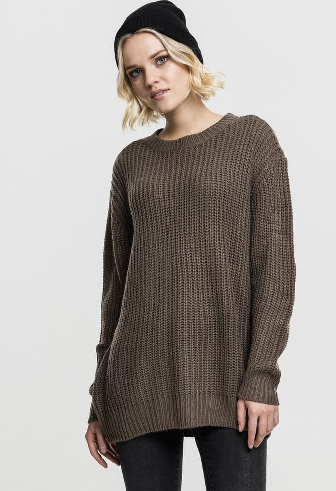 Urban Classics Sweater/trui -S- Basic Crew Groen/Groen