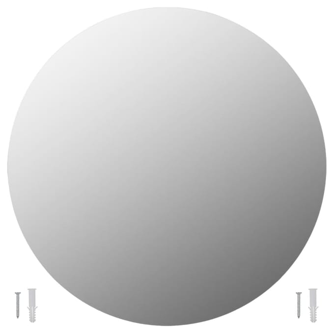 vidaXL - Wandspiegels - 2 - st - rond - 70 - cm - glas