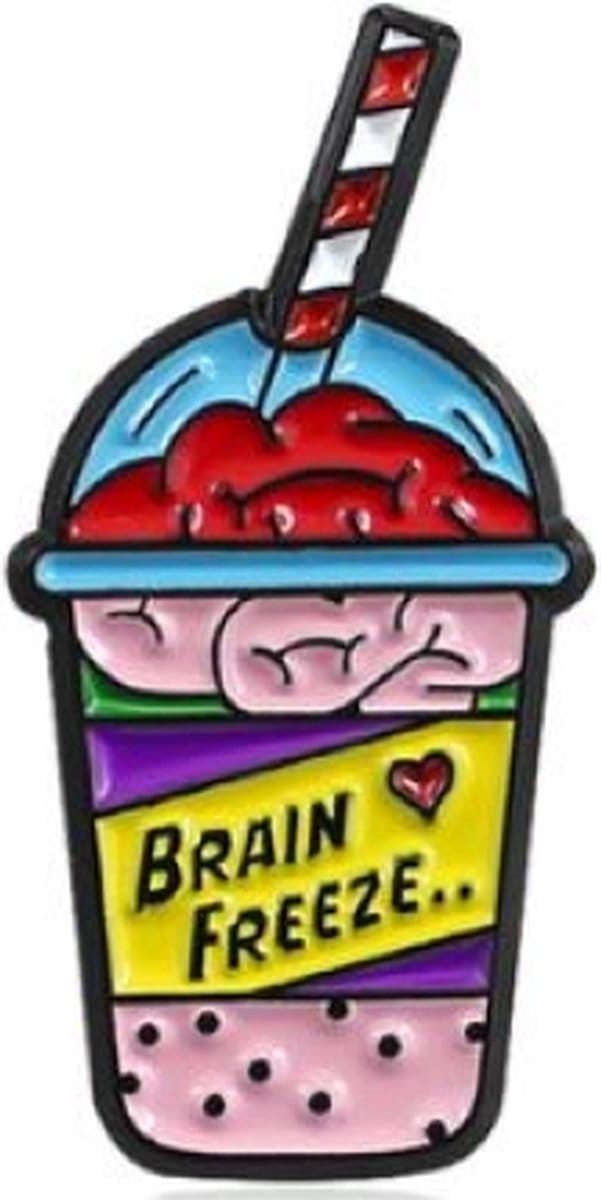 Pin Broche - enamel pin - kledingspeld - Brain freeze