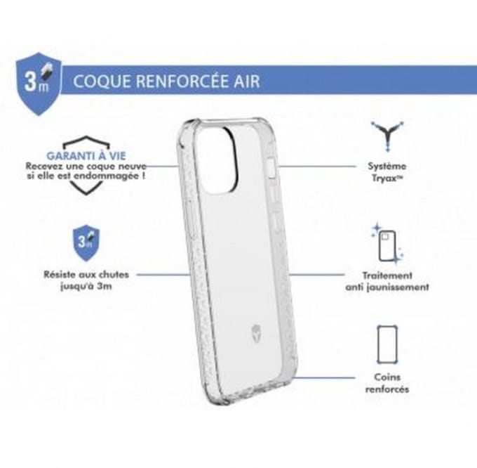 Force Case, Hoesje geschikt voor iPhone 12 Mini - AIR Versterkt, Transparant