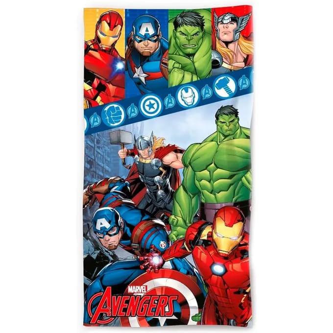 Katoenen strandlaken voor kinderen Dc Comics Marvel Avengers