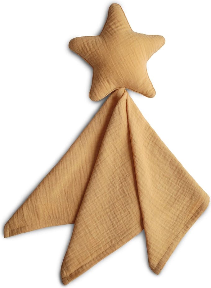 Mushie - Knuffeldoekje Lovey Blanket - Knuffeldoekjes - STAR Fall Yellow
