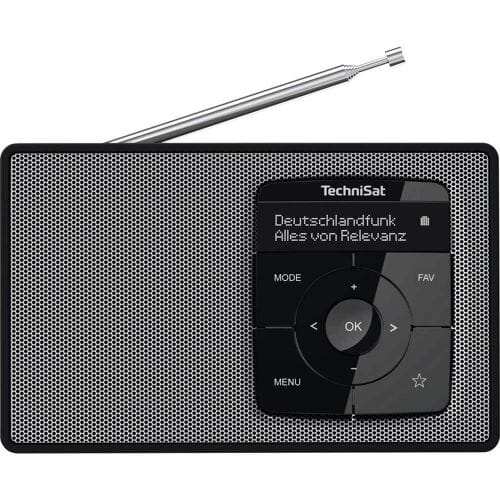 TechniSat DIGITRADIO 2 Radio DAB+, VHF (FM) DAB+, FM, Bluetooth Wekfunctie Zwart/zilver