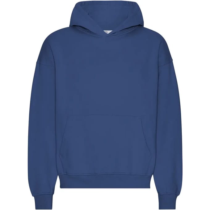 Oversized sweatshirt met capuchon Colorful Standard Organic Marine Blue