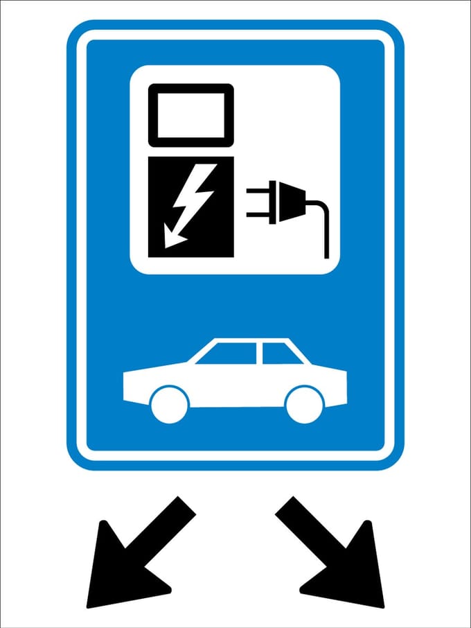 Elektrisch laden bord - Forex - 30 x 40 cm - Weerbestendig