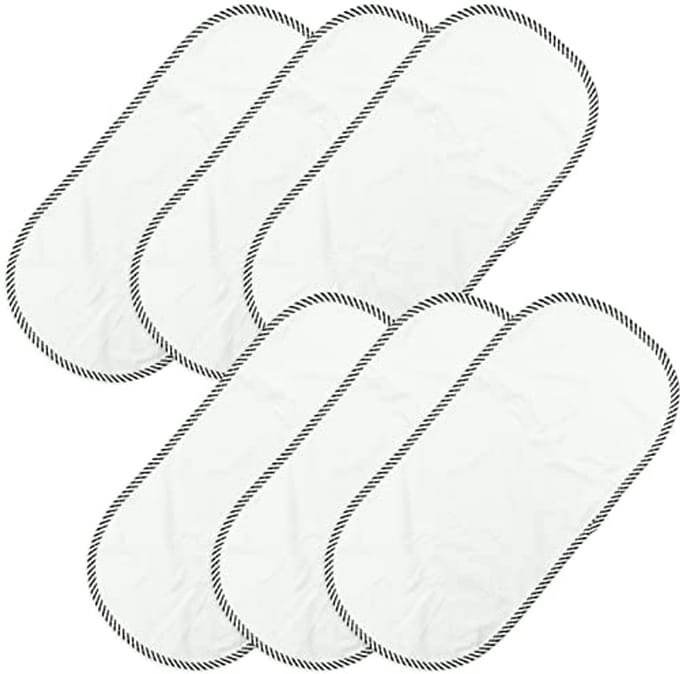 Set van 6 Draagbare Waterdichte Verzorgingsmatten van Katoen - Herbruikbare Luier Mat 30 x 60 cm