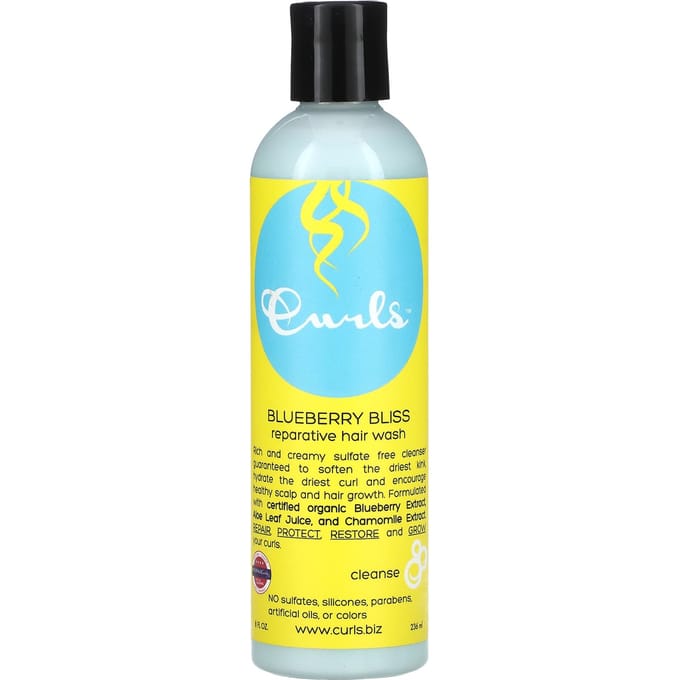 Boucles, Blueberry Bliss, Shampooing Réparateur, 8 fl oz (236 ml) yellow