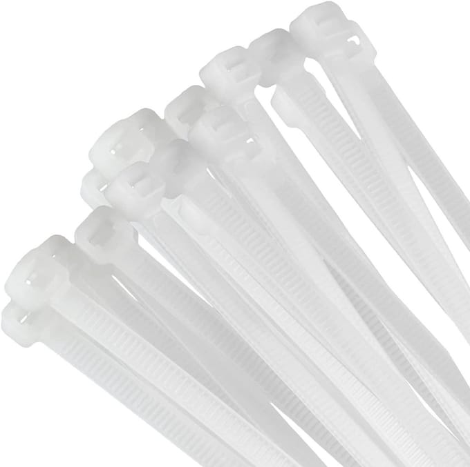 Tyraps TRANSPARANT 200 x 7,6mm - 100 stuks zakje