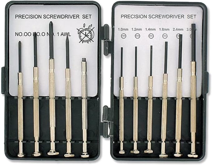 Schroevendraaier Set - Precisie Gereedschap - Klus Klussen - 11 Delig - Ergonomische Grip
