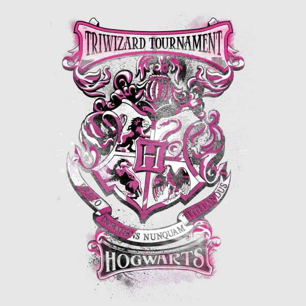 Harry Potter Triwizard Tournament Hogwarts dames t-shirt - Grijs - S