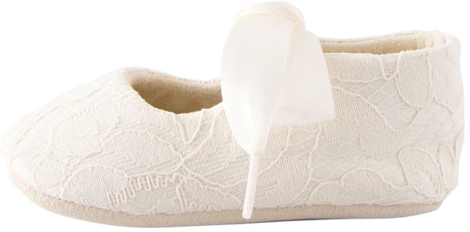 Next - Meisjes - Feestelijke babyschoenen met strik vooraan - Crème