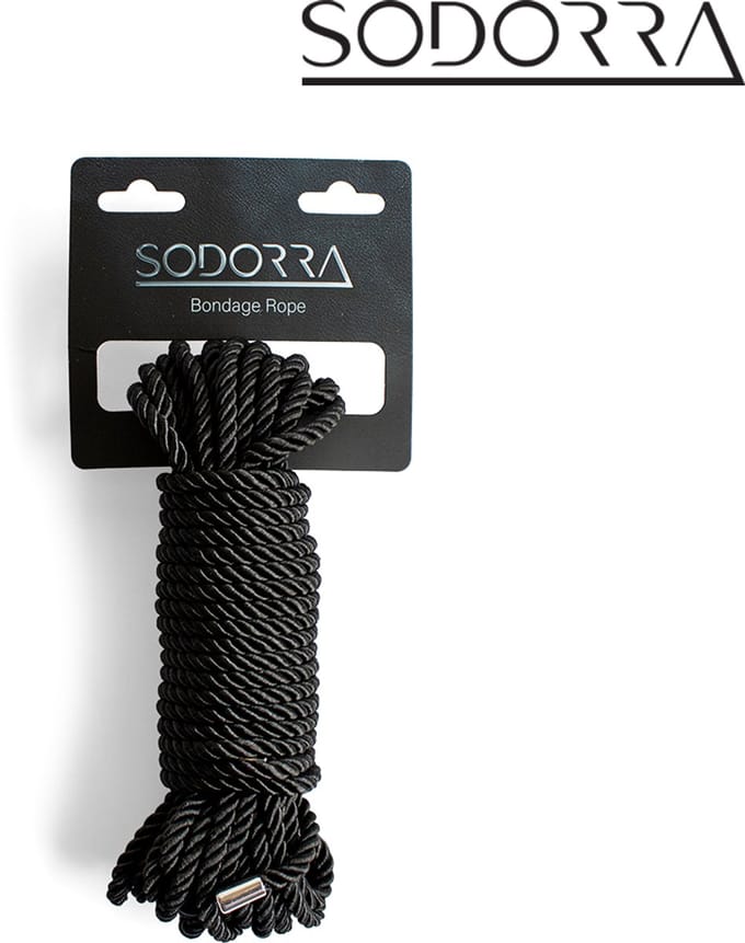 Sodorra - Bondage Zwart Touw 10 m - Ongecompliceerd