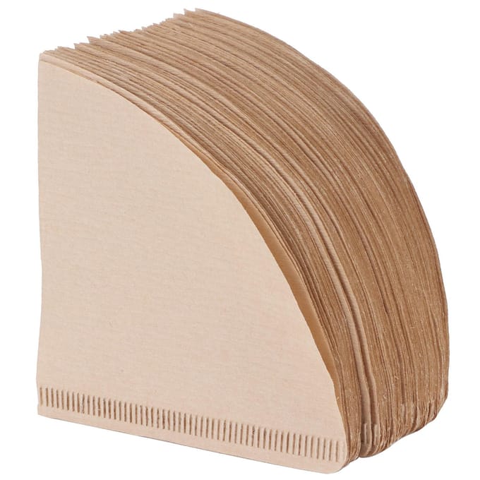 100 Stuks Koffiefilterpapier Kegelvormig Wegwerp Koffiefilters Accessoire 14x10cm beige