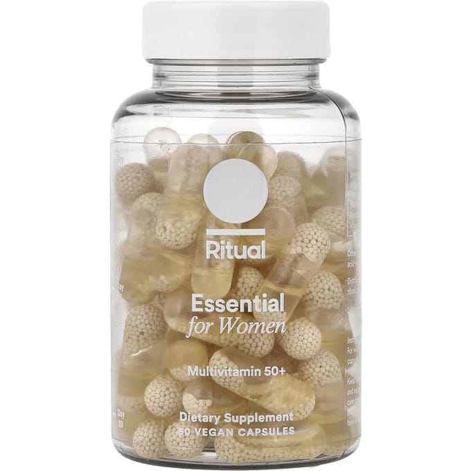 Ritual, Essentials voor Vrouwen, Multivitamine 50+, Munt, 60 Plantaardige Capsules