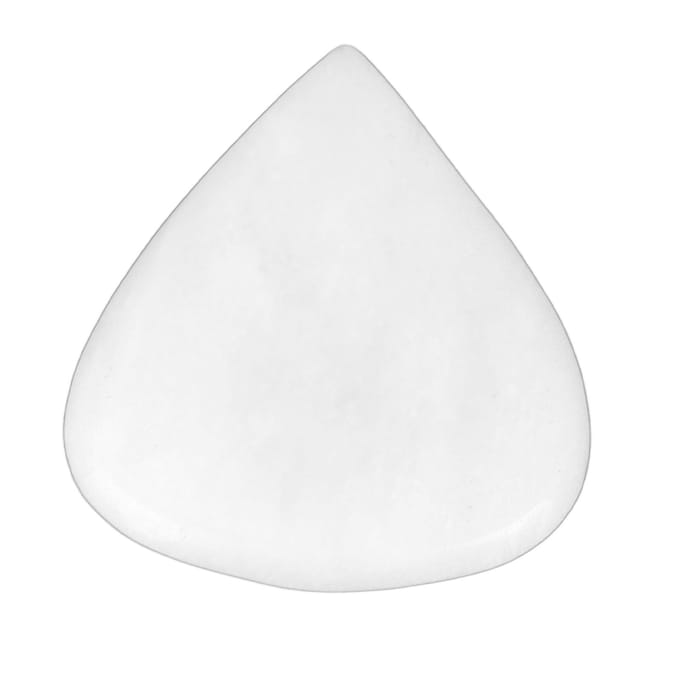 Gitaar Bas Plectrum met Concaaf Ontwerp Natuurlijk Ossenbot Hartvorm Speelplectrum voor Snaarinstrumenten wit