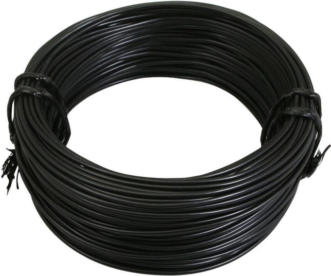 Rol elektrische draad zwart meeraderig 12/10 1.00mm² x 50m kabelboom voor motor bromfiets