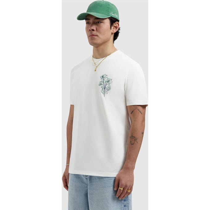 Pure Path T-shirt Embroidered Flower Off White (26010120 - 45)