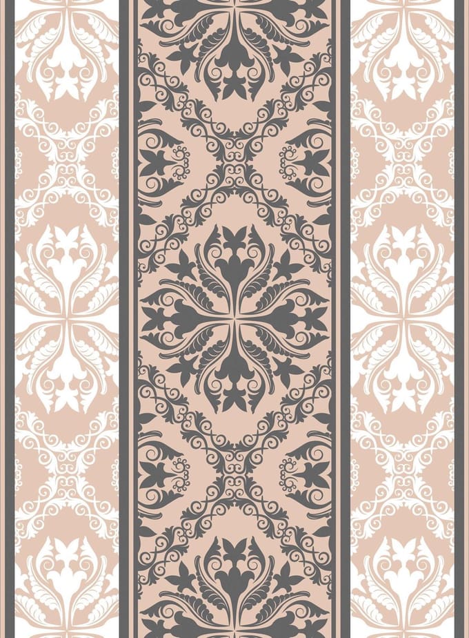 Abstract Pattern Vintage Photo Wallcovering