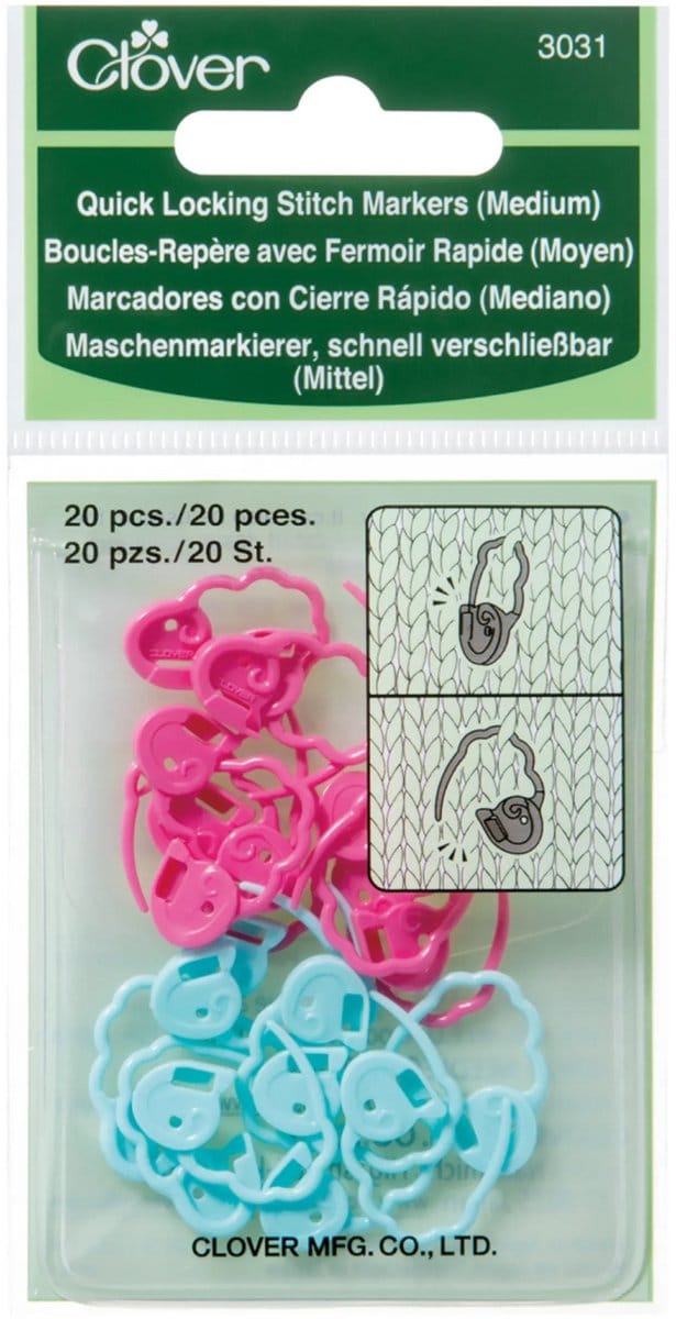 Clover Snelsluitende stekenmarkeerringen maat M