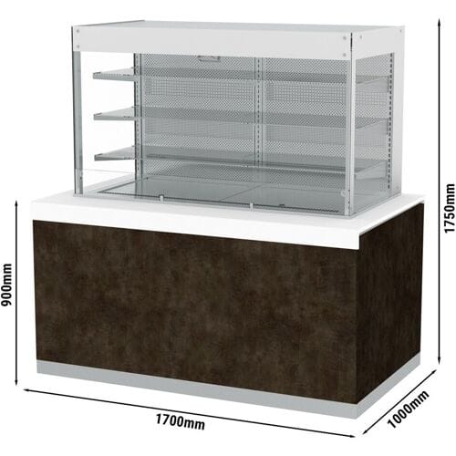 GGM Gastro Koelvitrine PRAG - met 4 schappen - 826 liter - 1700mm zilver