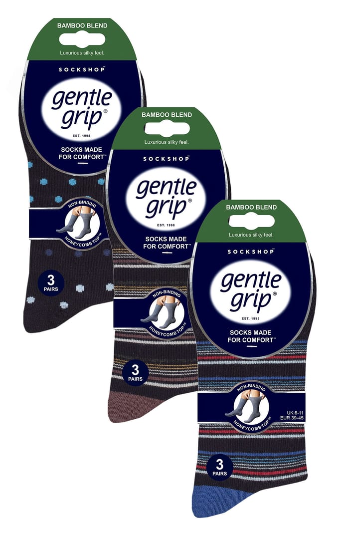 Gentle Grip - Heren 9 Paar Bamboe Sokken Multipack - SOMRM060708