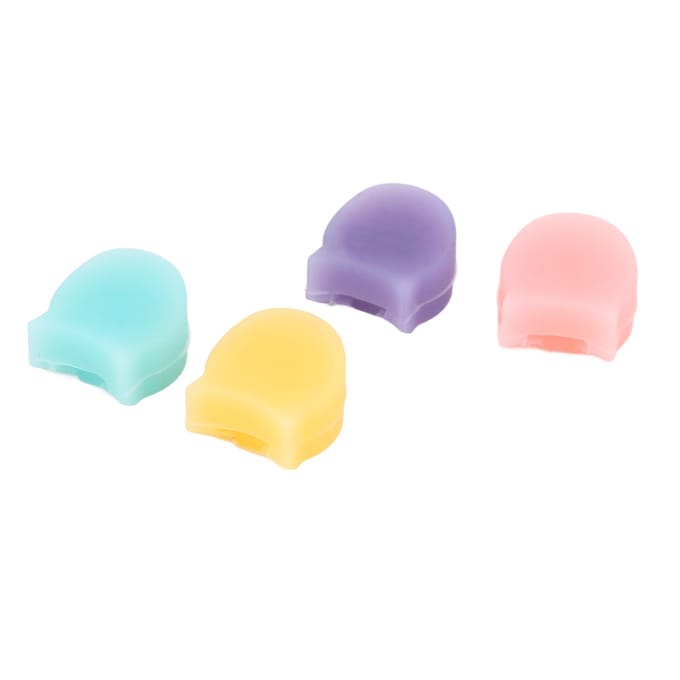 4 STUKS Kleurrijke Klarinet Duimsteun Siliconen Beschermer Kussen Blaasinstrument Accessoires beige