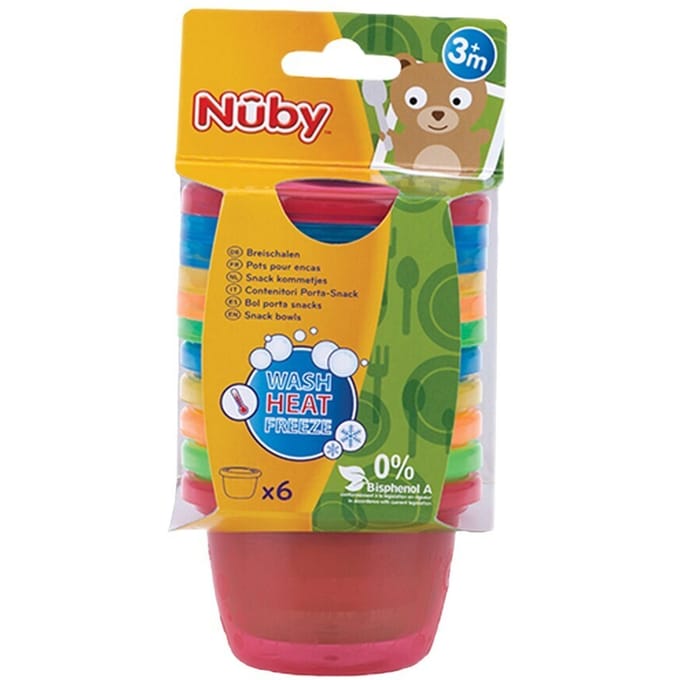 Nuby Kommetje met deksel 118ml 6 Stuks