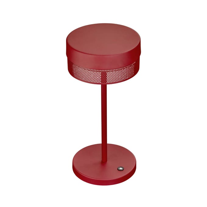 HELL LED tafellamp Mesh oplaadbare batterij, hoogte 30 cm, Indisch rood