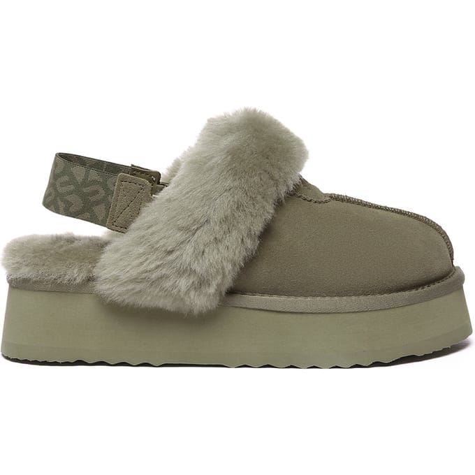 EVER AU Platformpantoffels met verwijderbare riem voor dames-WAGTAIL