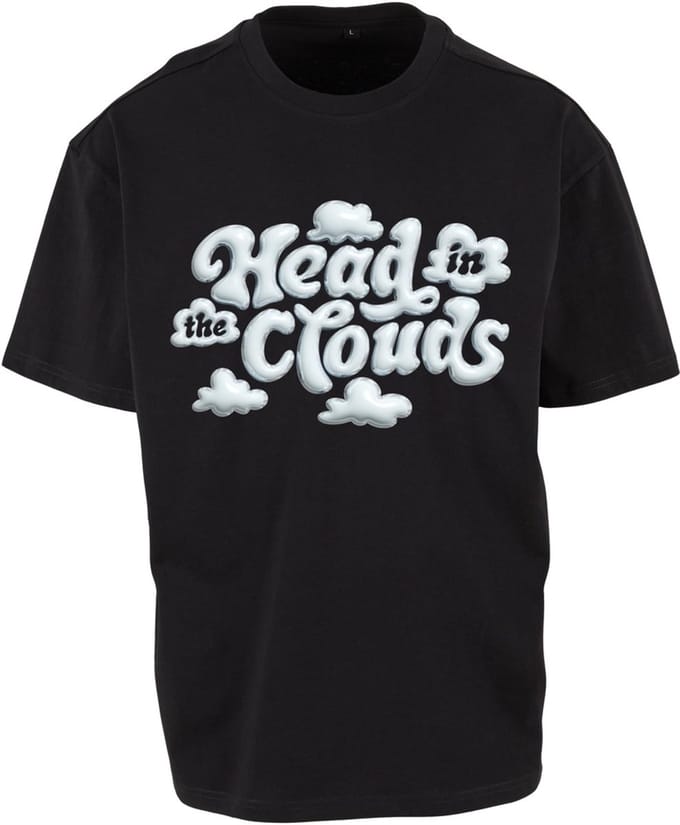 Mister Tee - Head In The Clouds Oversize Heren Tshirt - L - Zwart