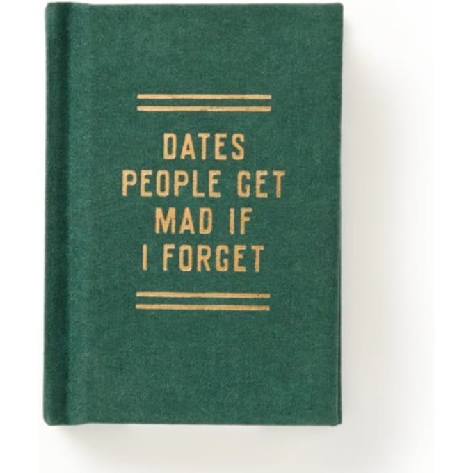 Dates People Get Mad If I Forget Tiny Diary - Tiny Diaries - Brass Monkey
