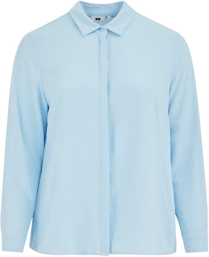 WE Fashion Dames blouse met structuur - Curve