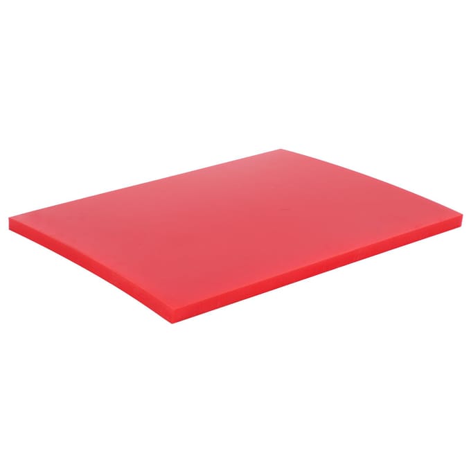 Leren Snijplank DIY Handgemaakt Hakbord Schokabsorberende Pad 200 x 150 x 9mm red