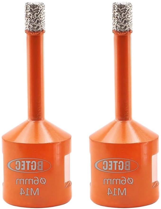 Diamant tegelboor - Gatenzaag set - Precisie boren - Vacuüm gesoldeerd - 2 stuks 6 mm - Zilver