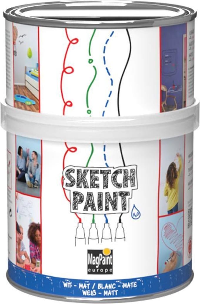 MagPaint | Sketchpaint | Wit-Mat | 500ml (3m²)