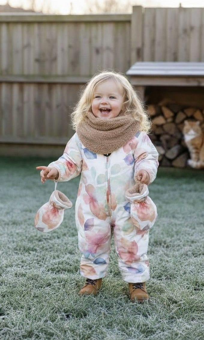 Ducksday Winterpak – Skipak voor baby’s – Sneeuwpak – Snowsuit – Waterdicht – Gerecycled Polyester – Maat 86 - Bliss